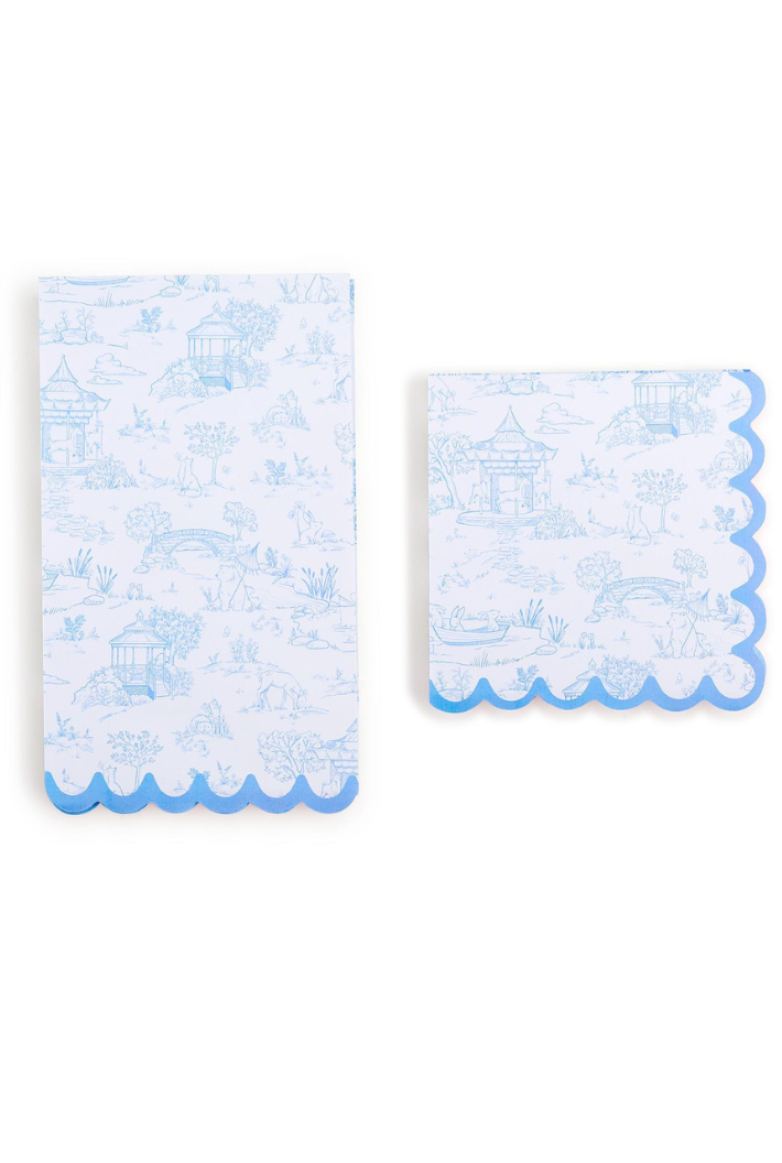 Blue Animal Toile Napkins