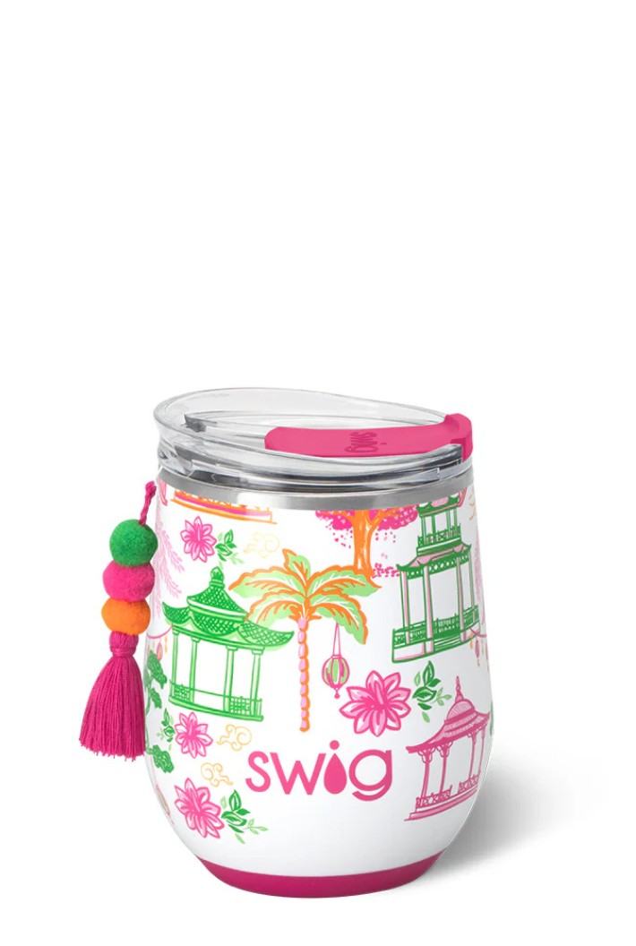 Pagoda Paradise Stemless Wine Cup