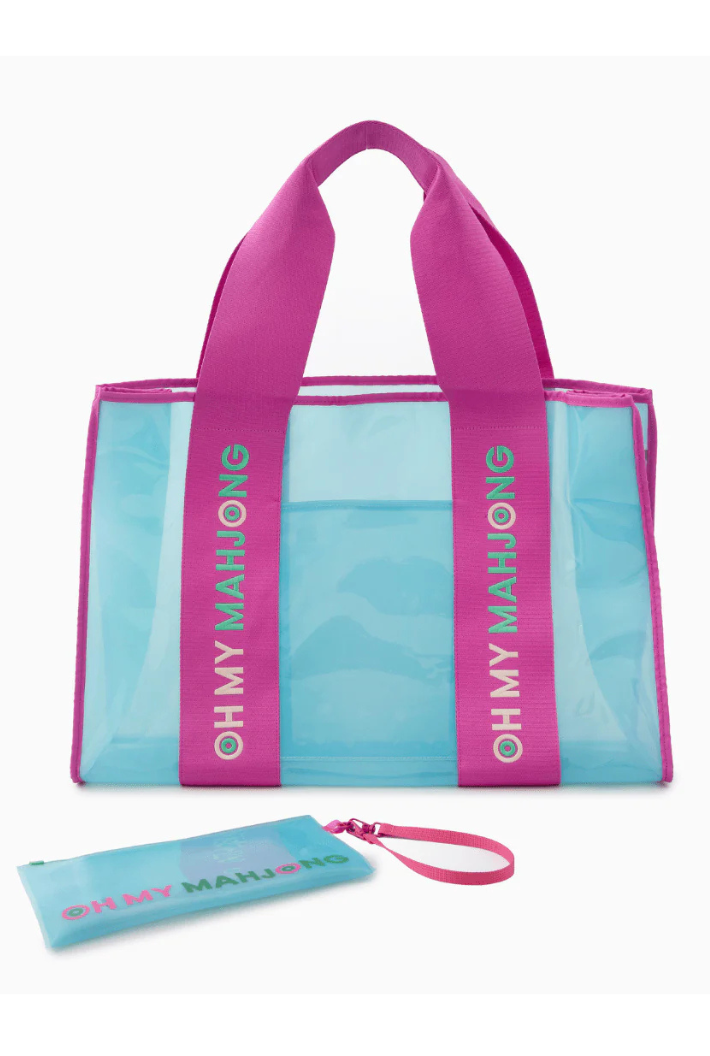 Blue Beach Mahjong Bag