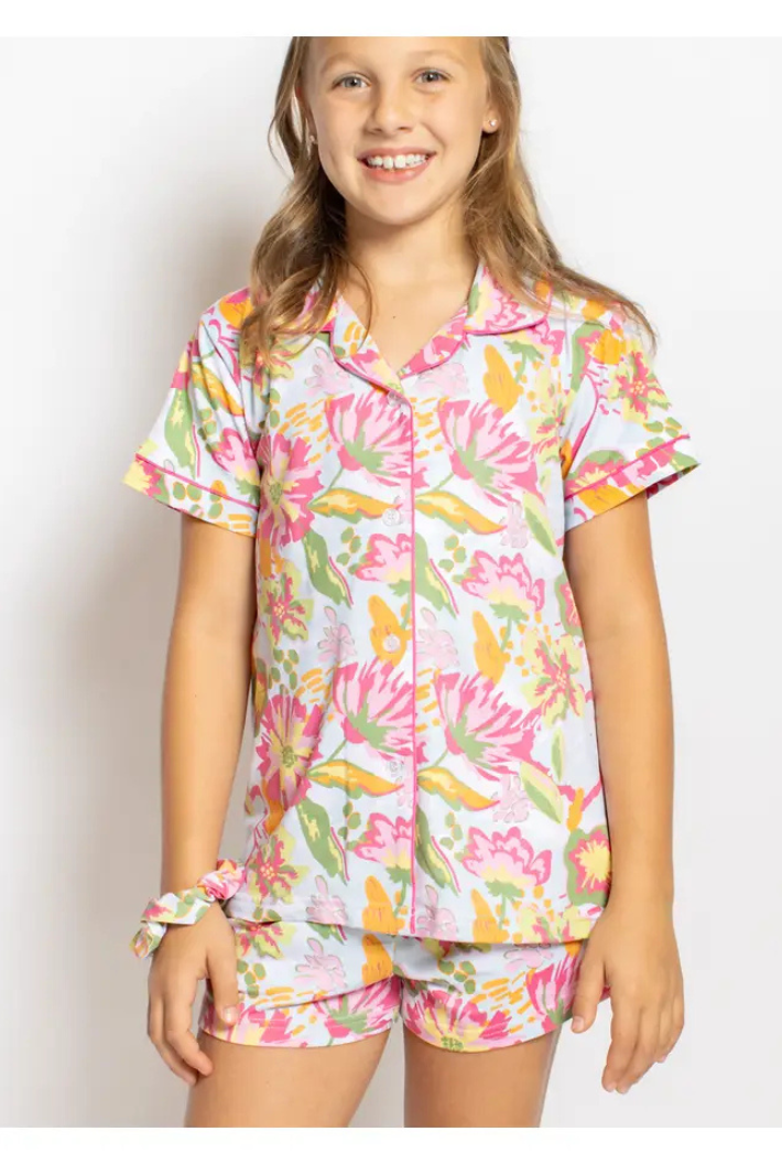 Summer Bouquet Sleep Shorts Set