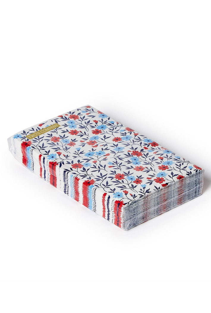 Red, White and Bloom Guest Napkins