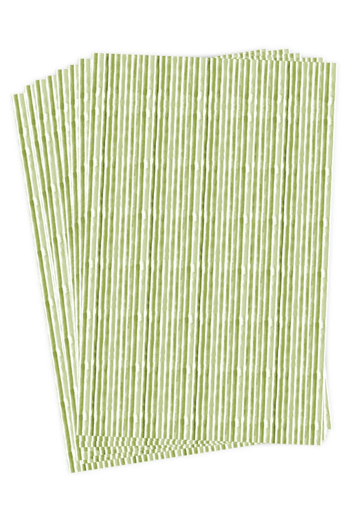 Green Watercolor Guest Towels