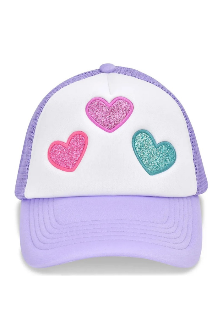Glitter Hearts Trucker Hat