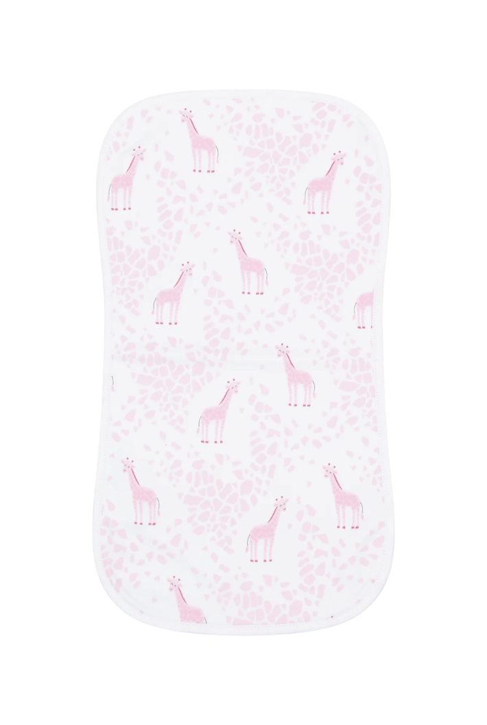 Giraffe Print Burp Cloth