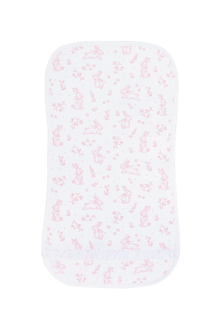 Bunny Toile Burp Cloth