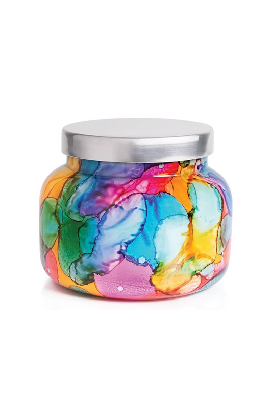 Volcano Rainbow Watercolor Signature Candle