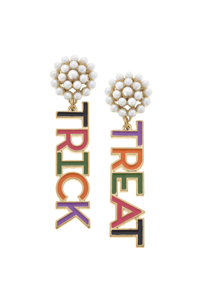Pearl Trick Or Treat Earrings