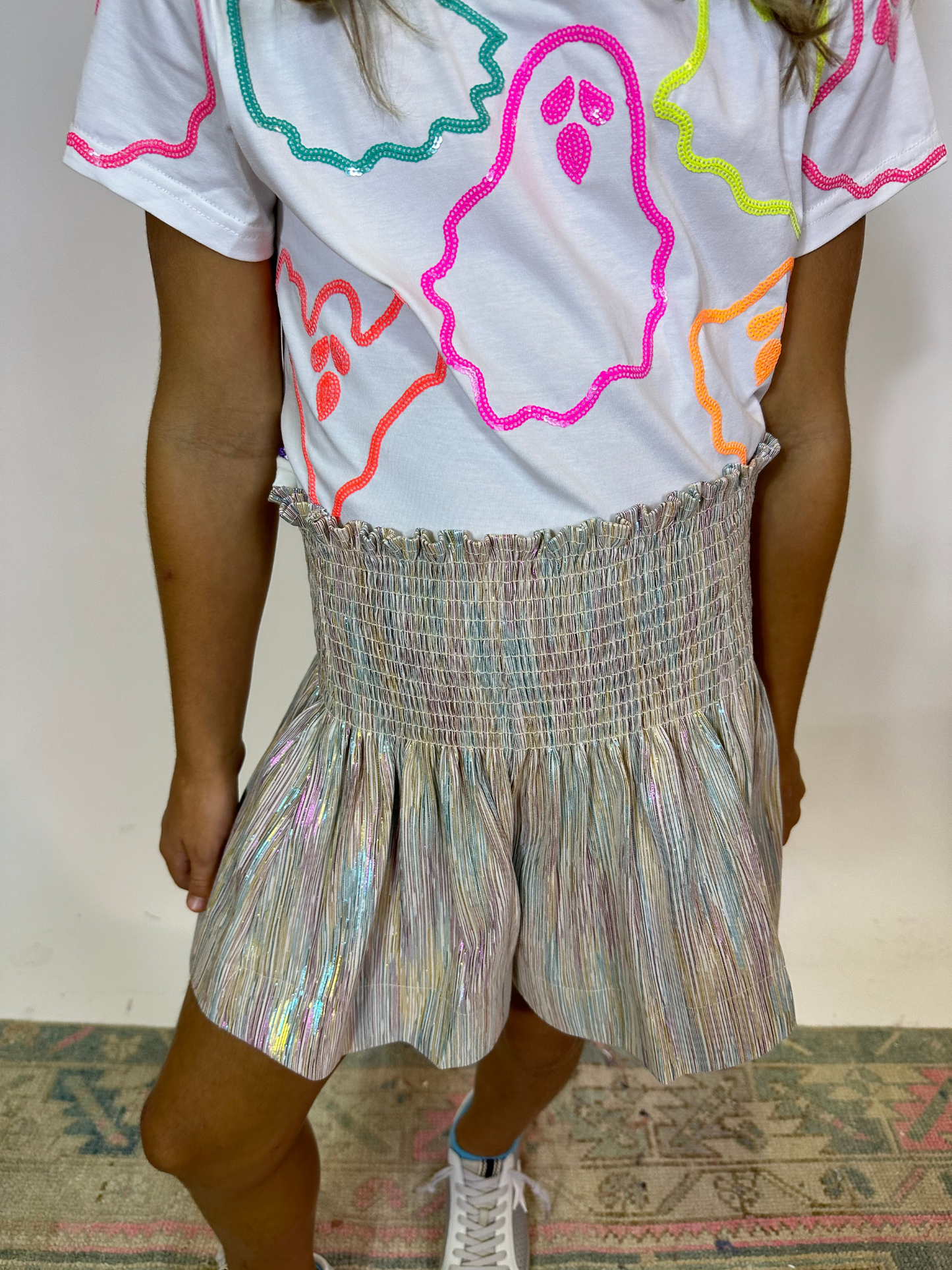 Ivory Rainbow Swing Short