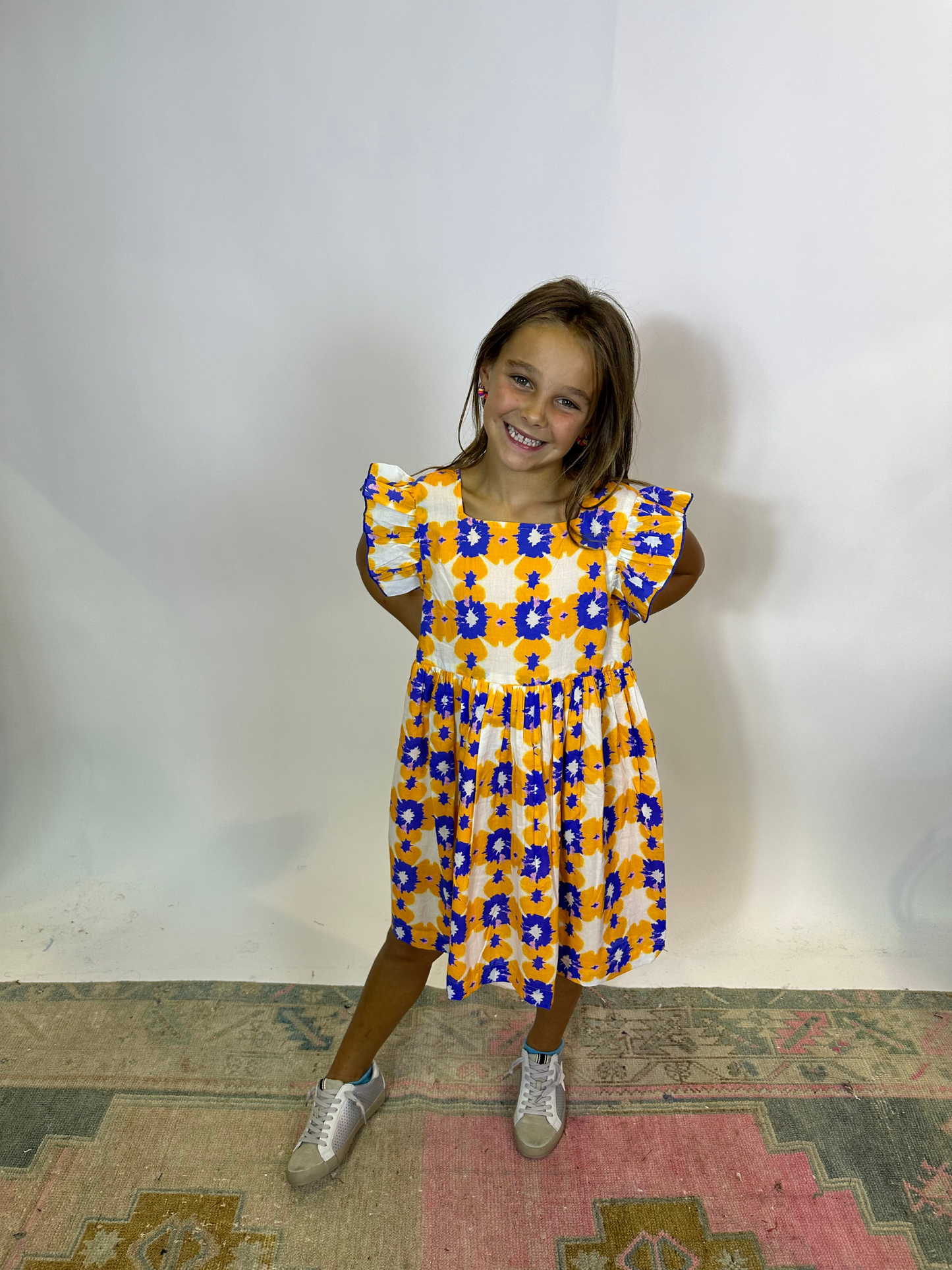 Orange Maya Tie Dye Dress