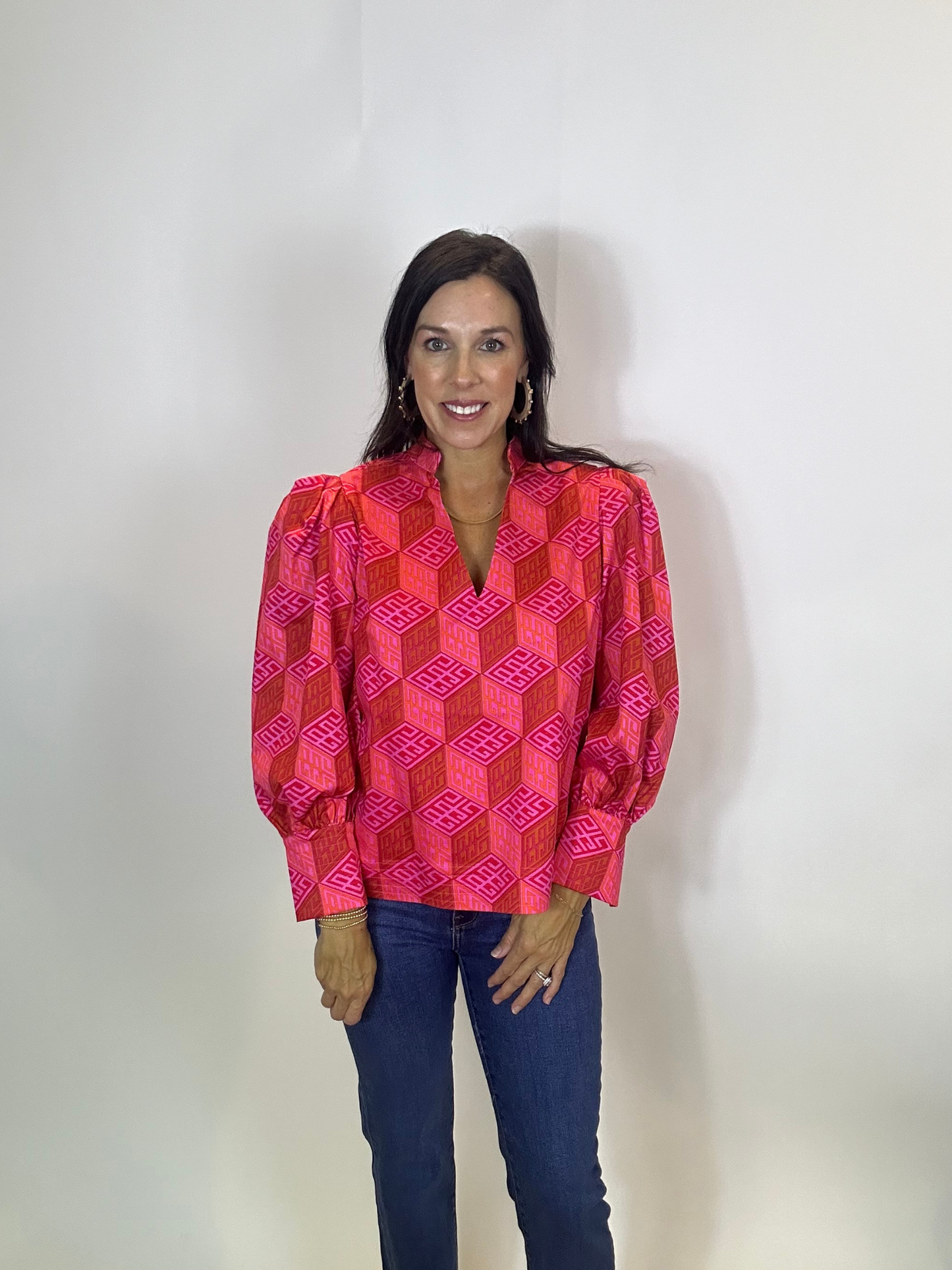 Hampton Top- Block Monogram