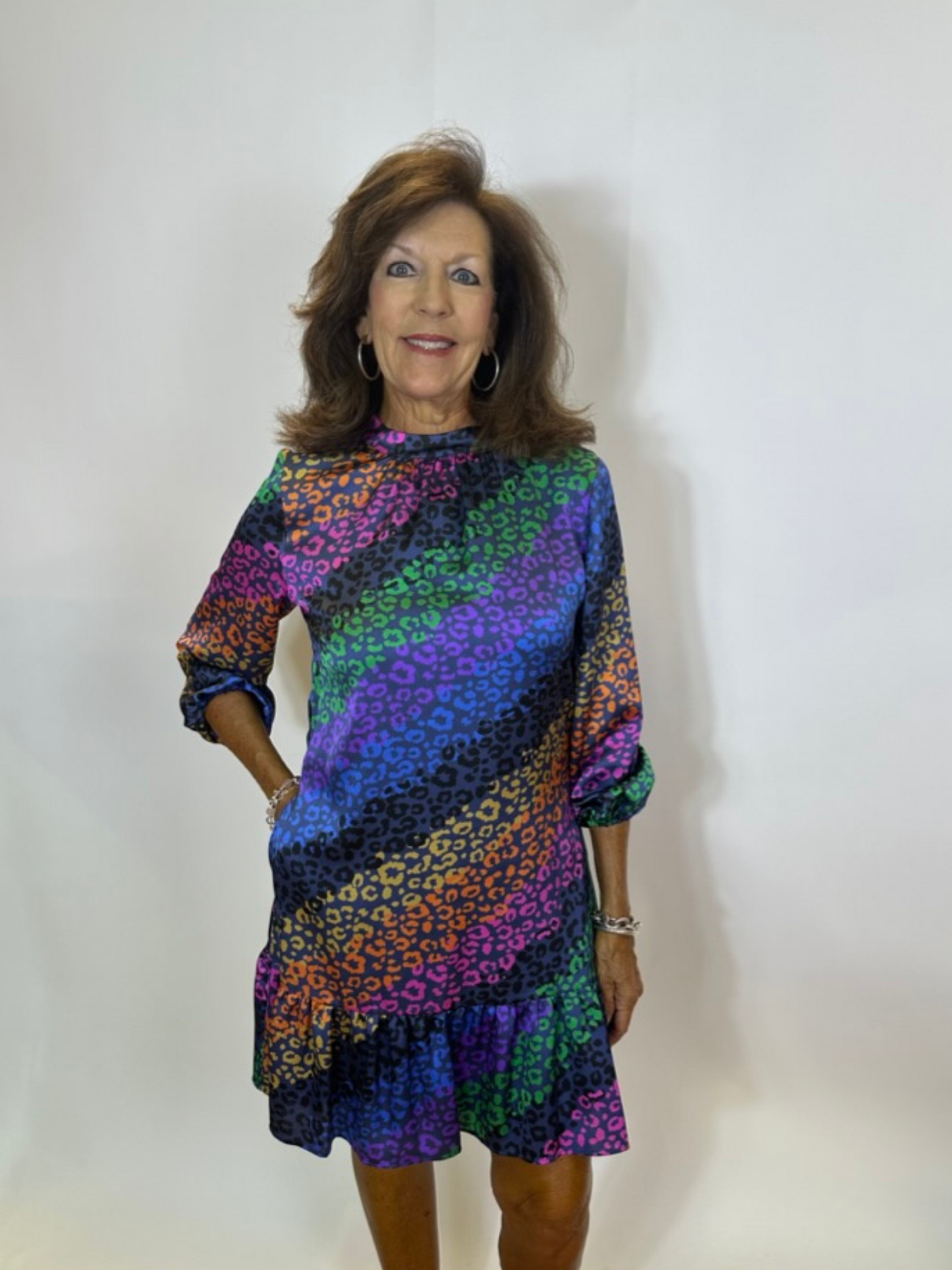 Rainbow Leopard Dress