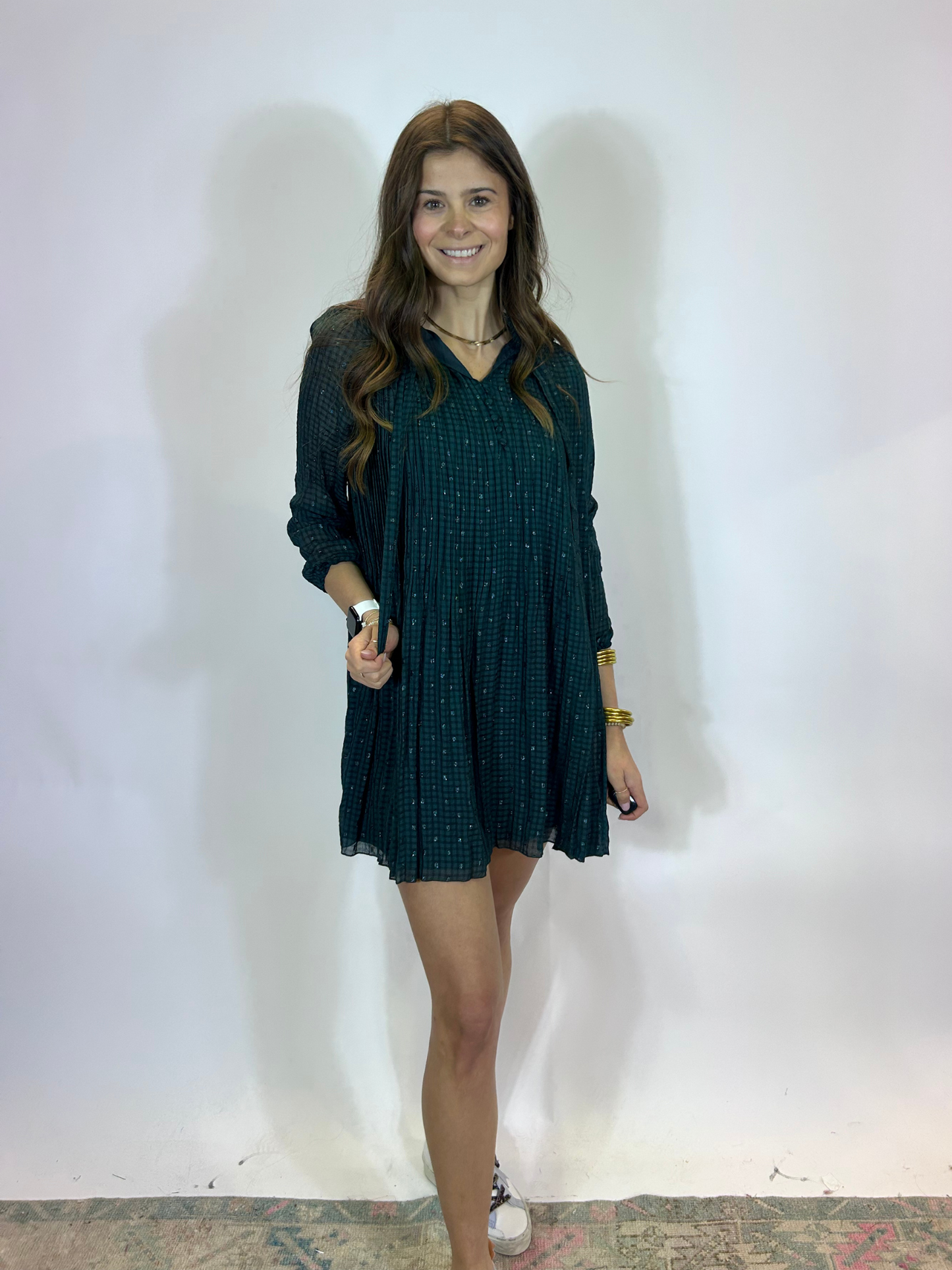 Speckle Green Dress