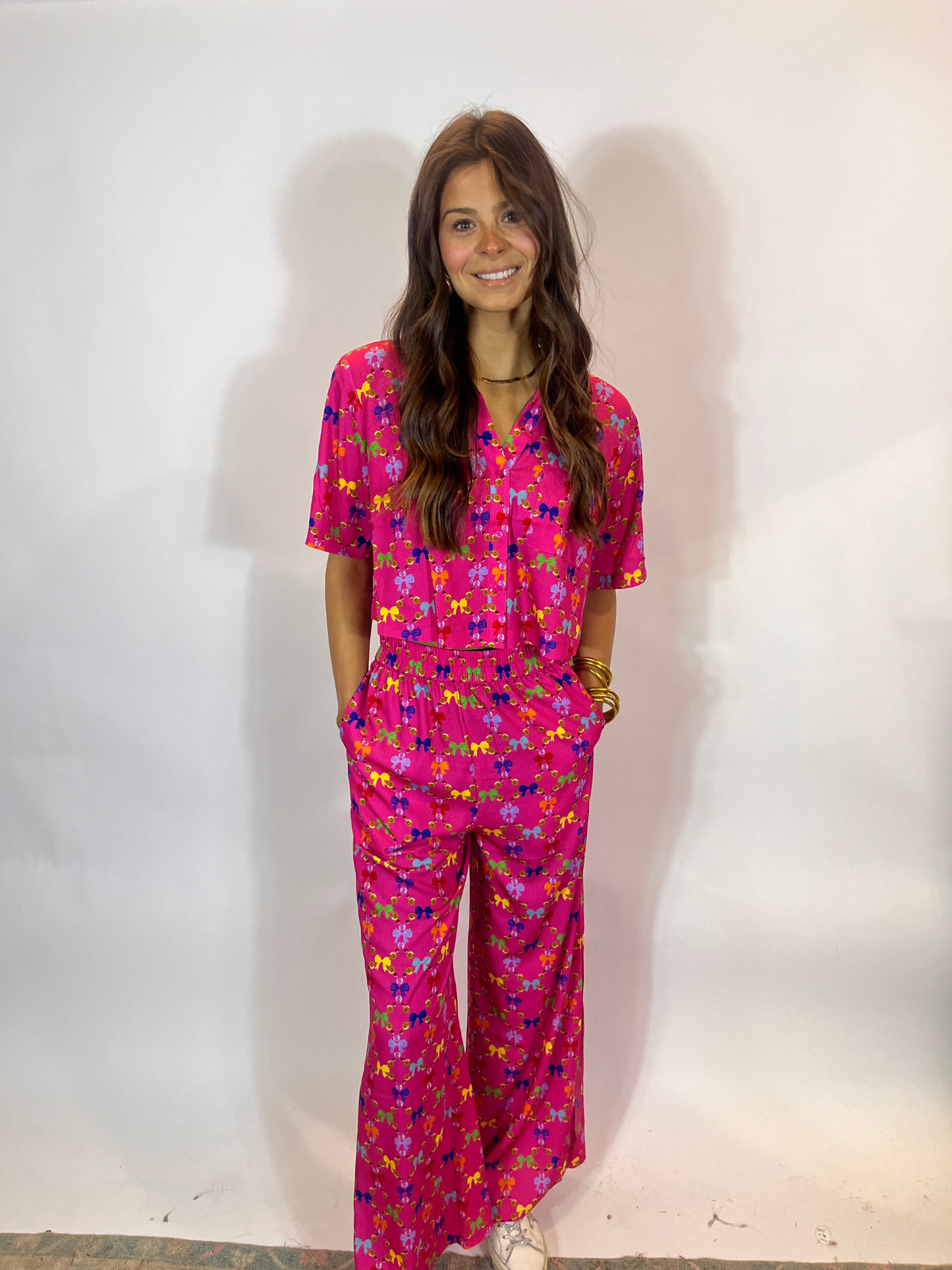 Jolly Pajama Set- Bowtastic
