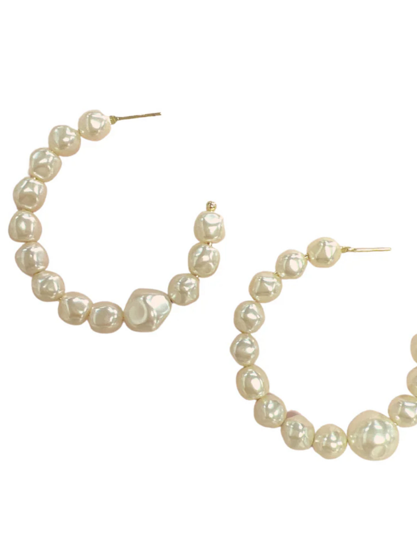 NUBIA HOOP-PEARL