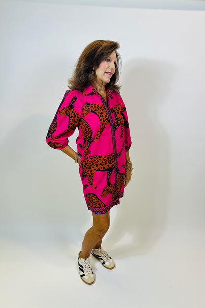 Ava Leopard Dress