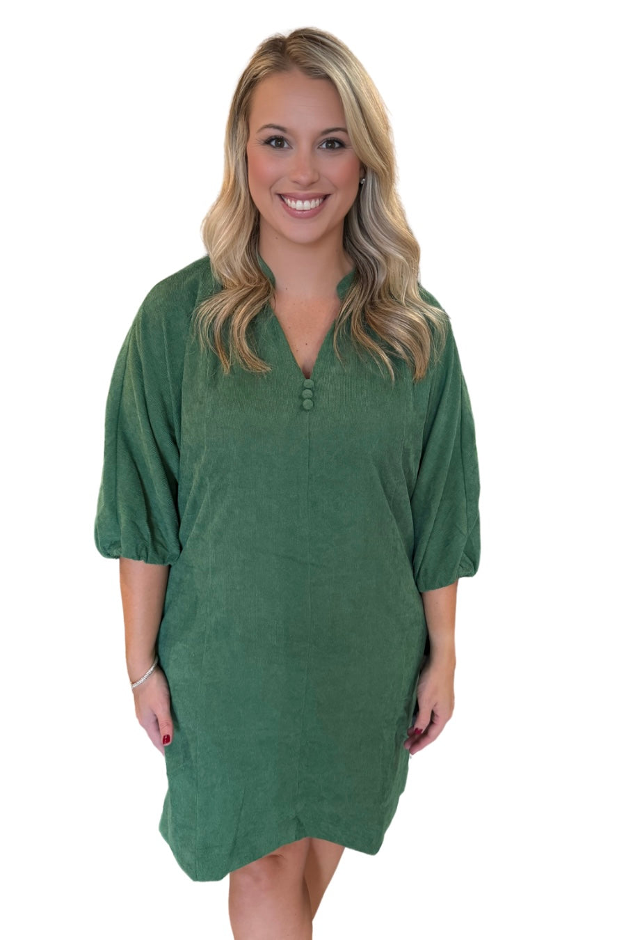 Green Cords Dress