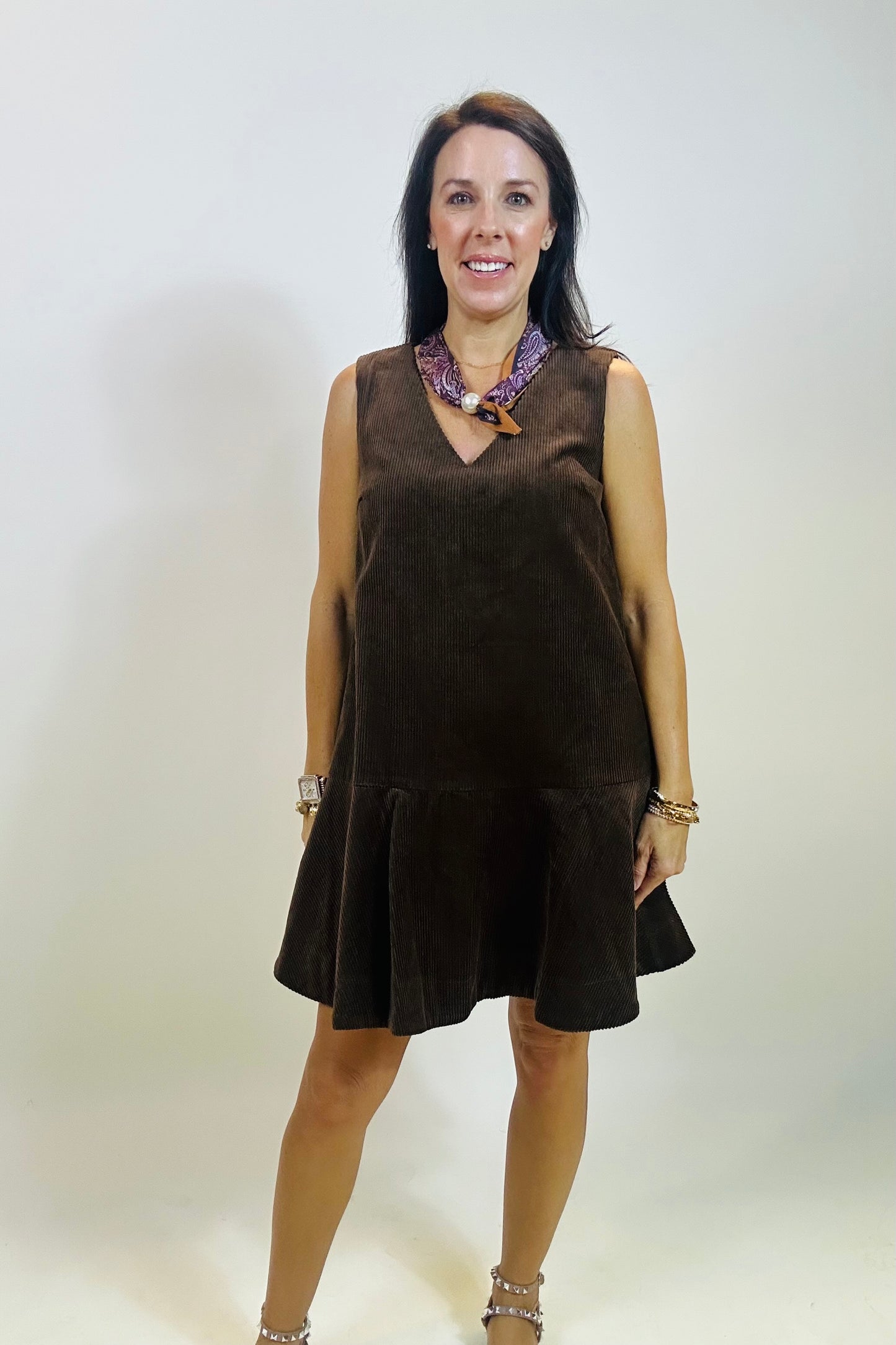 The Cords Dress - Brown