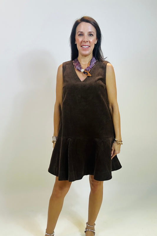 The Cords Dress - Brown