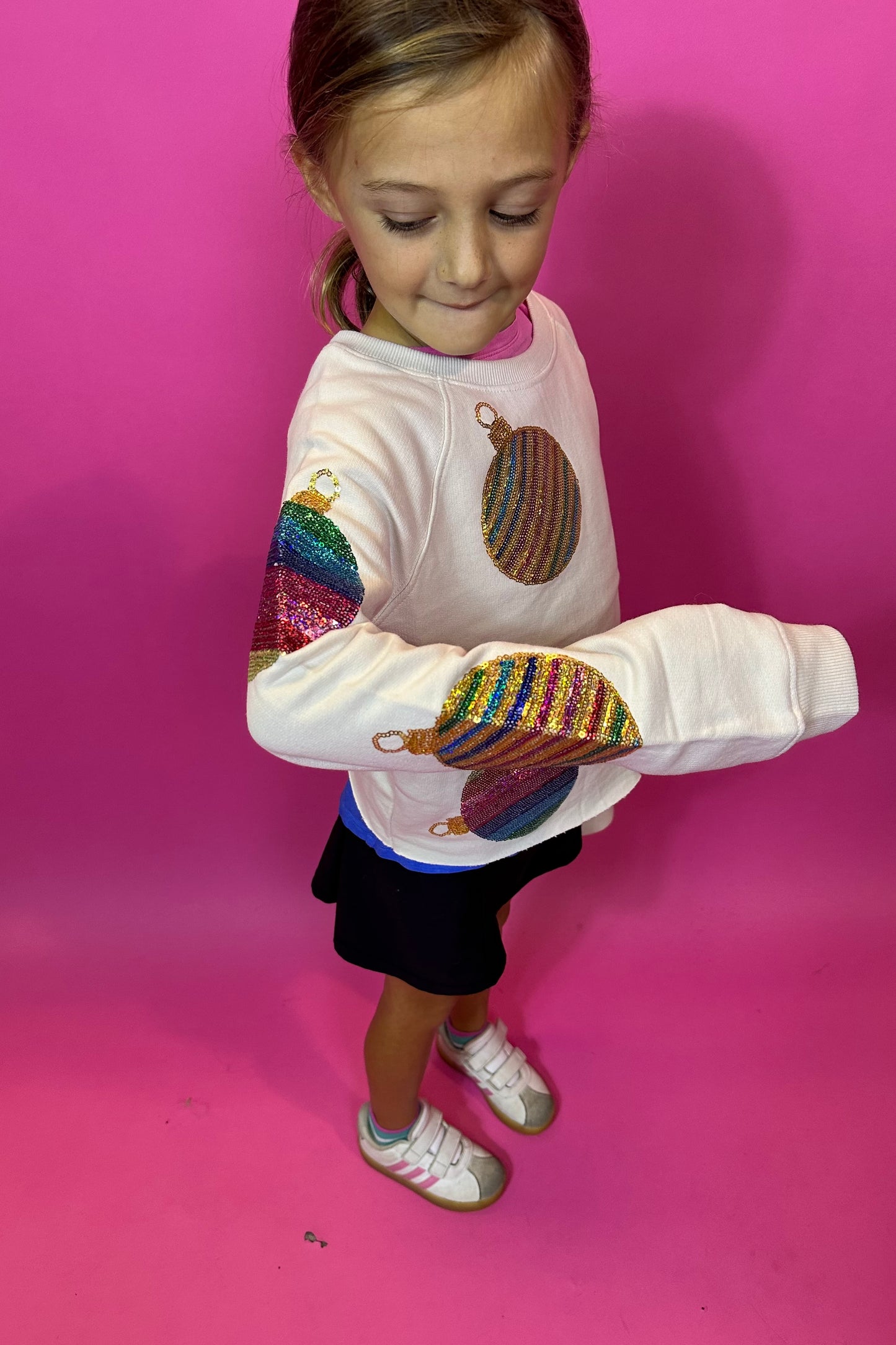 Ornament Sequin Sweatshirt