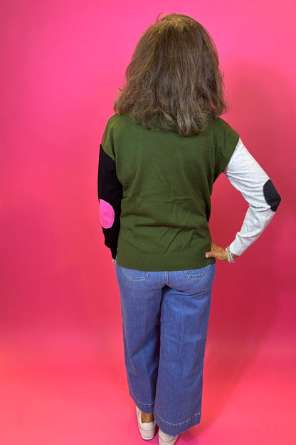 Elbow Intarsia Sweater