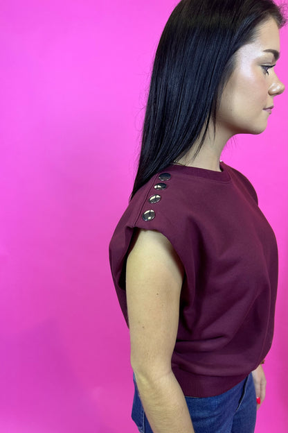 Casual Day Top - Garnet