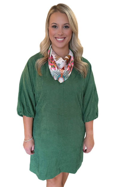 Green Cords Dress