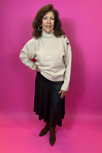 All Buttoned Up Sweater