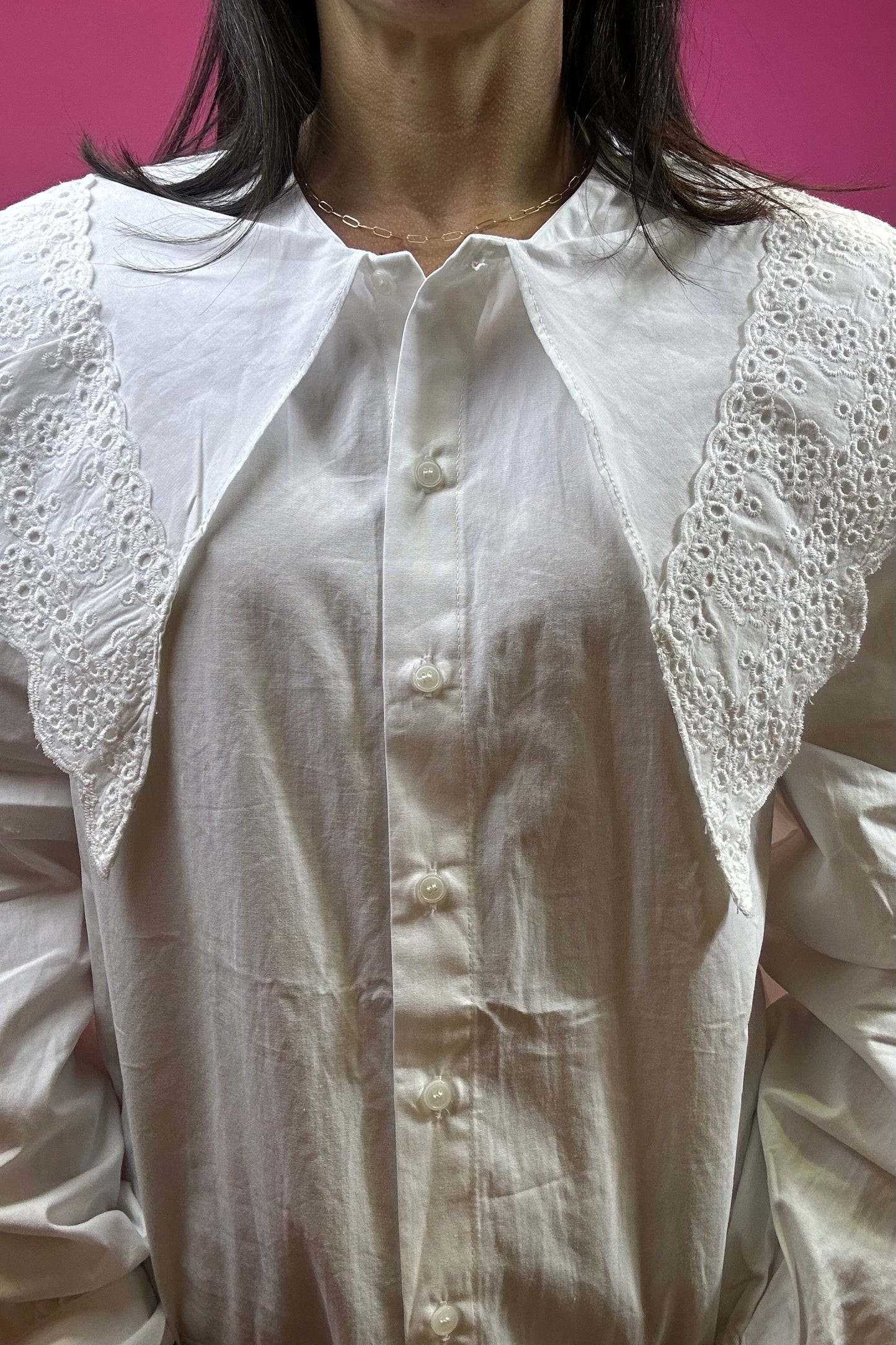 White Eyelet Blouse
