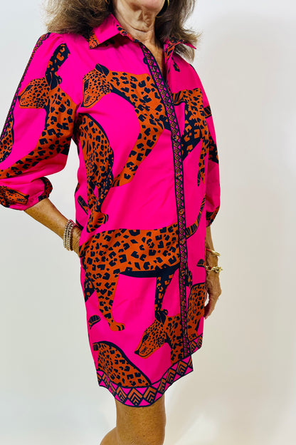 Ava Leopard Dress