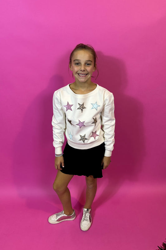 Girls Star Sweatshirt