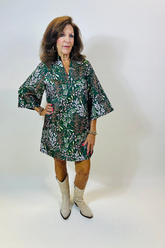 Evergreen Bloom Caftan