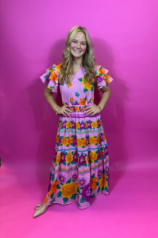 Stella Dress-Lilac Blooms