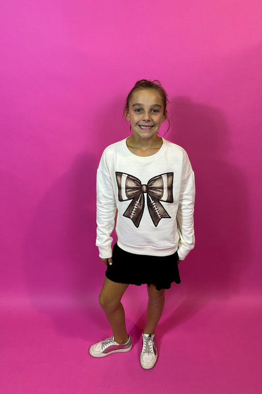 Girls Bow Sweatshirt