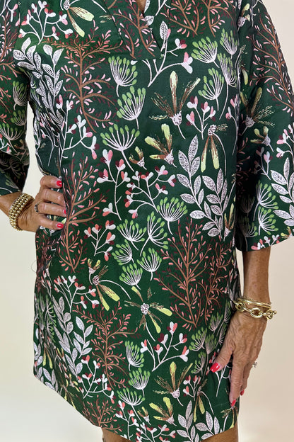 Evergreen Bloom Caftan