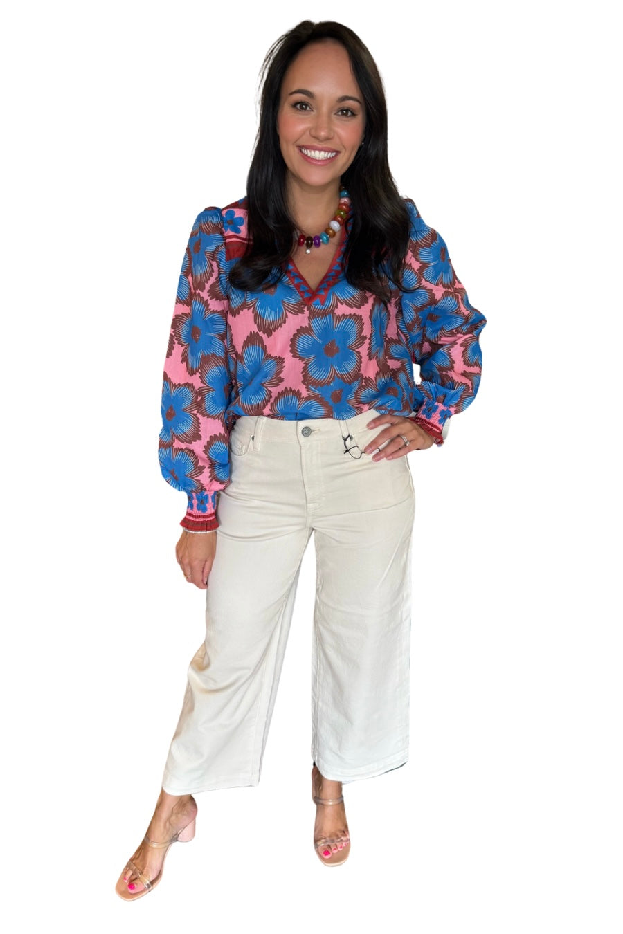 Blue Zinnia Blouse