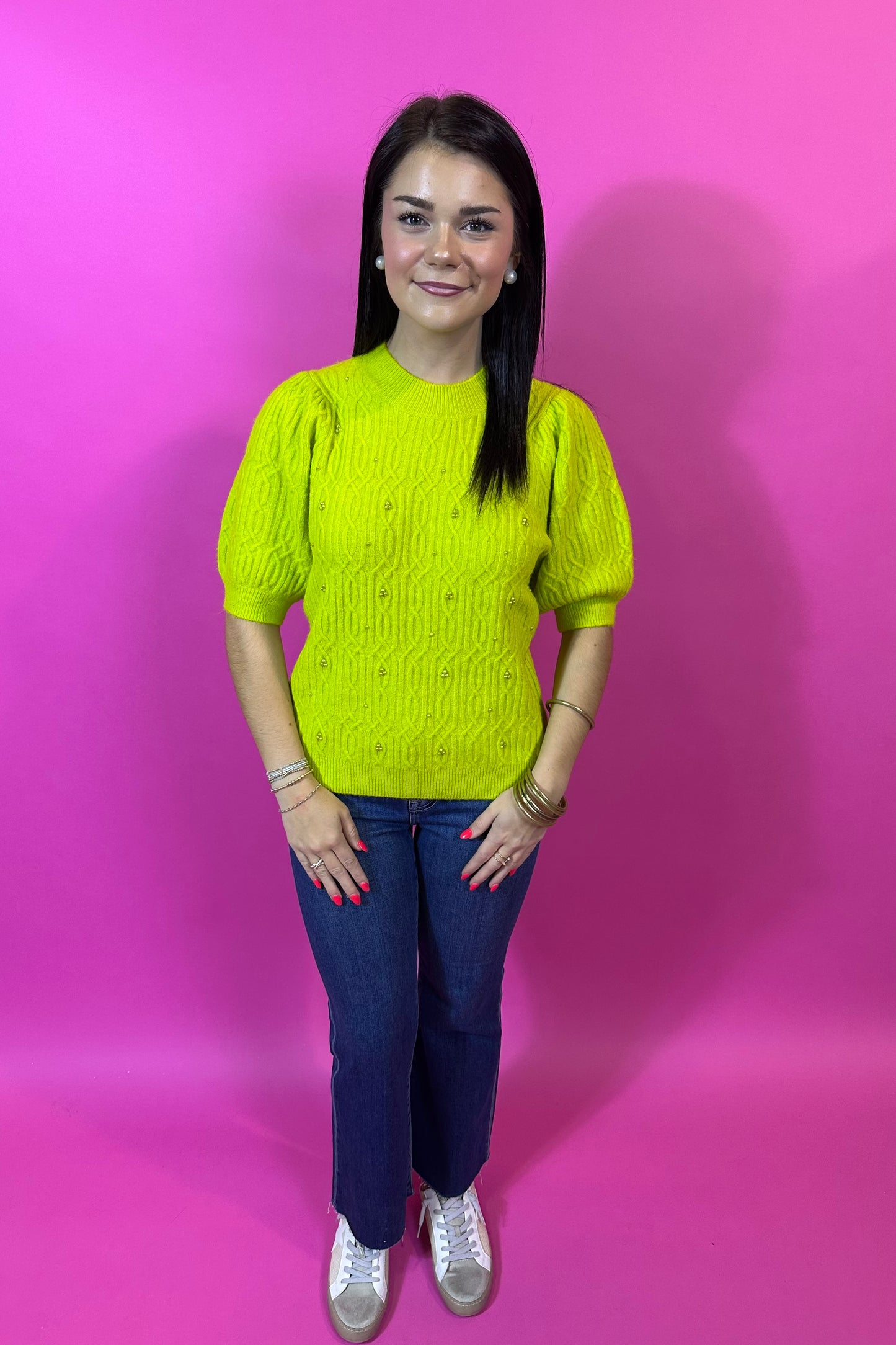 City Lime Sweater
