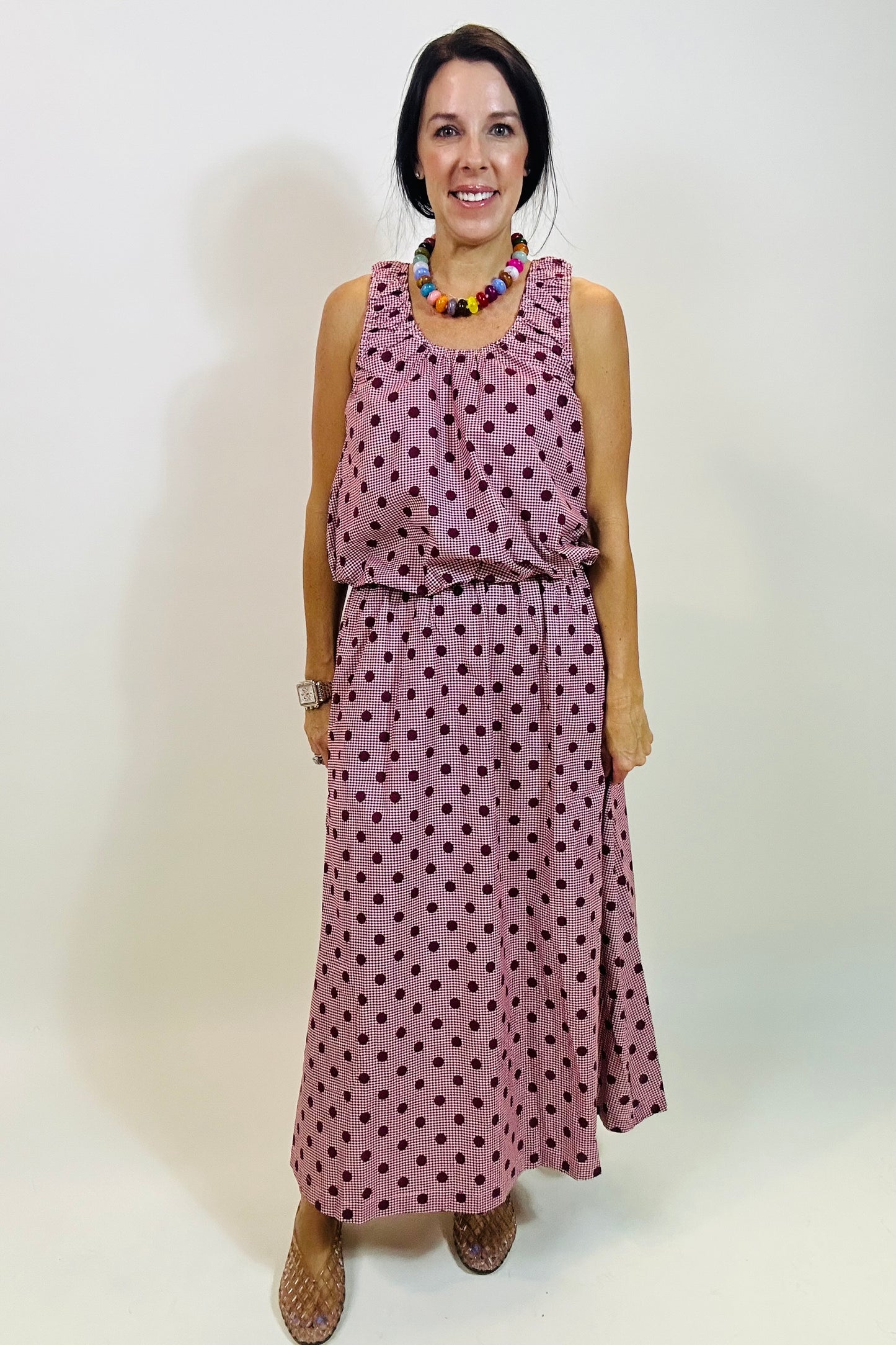 Gingham Dot skirt