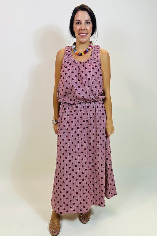 Gingham Dot skirt