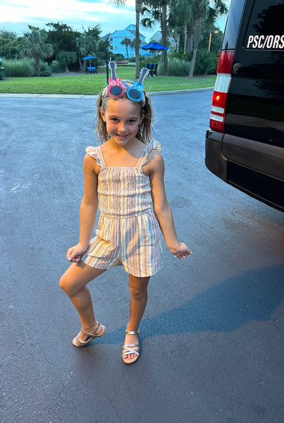 Stripe Girls Romper
