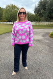 Leopard Flower Sweater