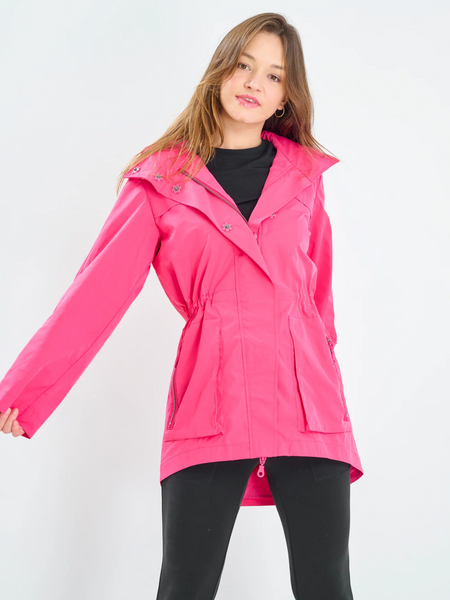 Anorak Hooded Jacket Pink