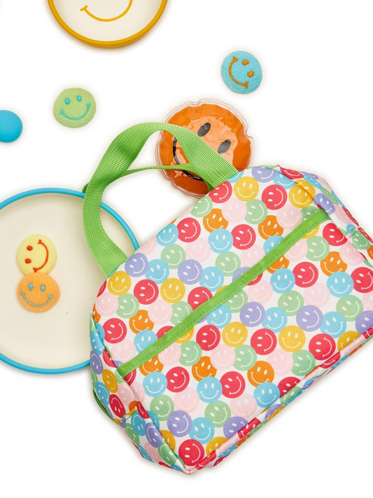Insulated Tote Smiley Faces