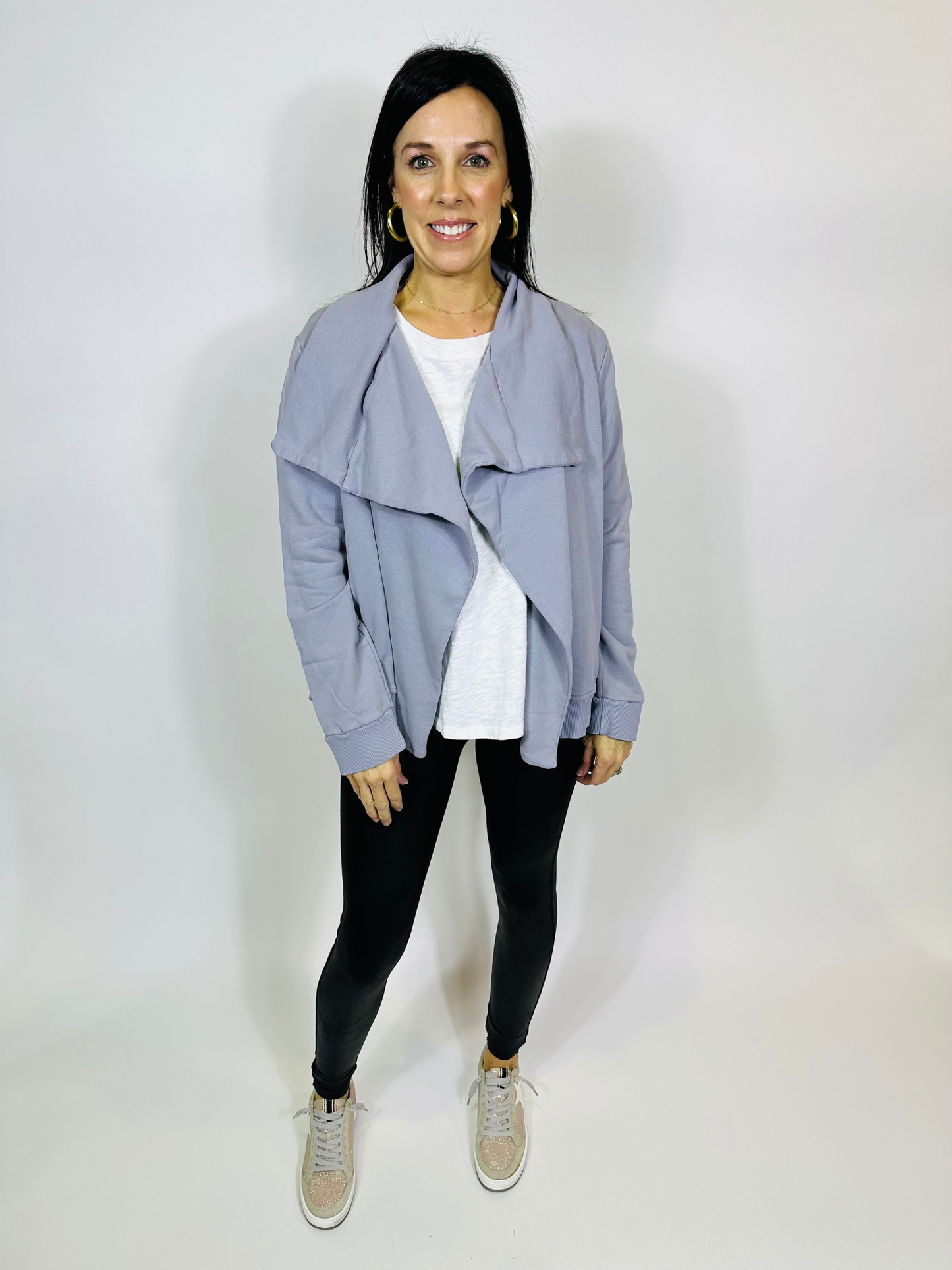 Draped Front Jacket