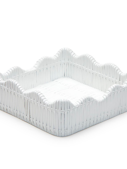 Scalloped Cocktail Napkin Holder