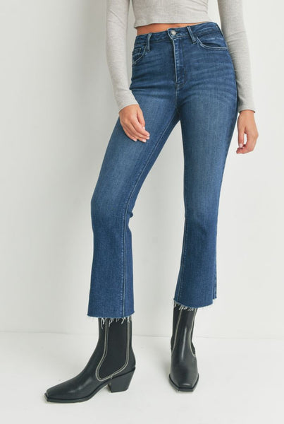 Crop Kick Flare Jeans
