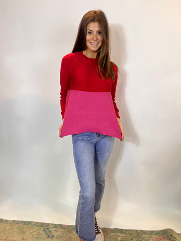 Red and Pink Sweater