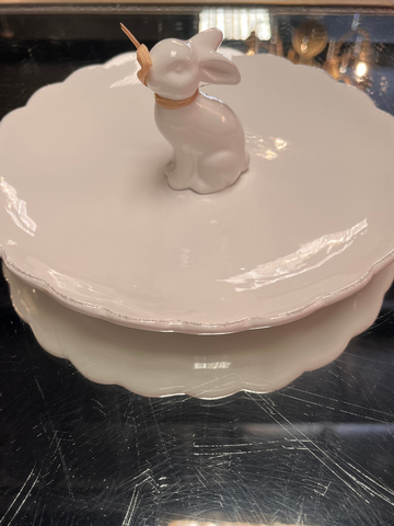 Easter Bunny Scalloped Plate