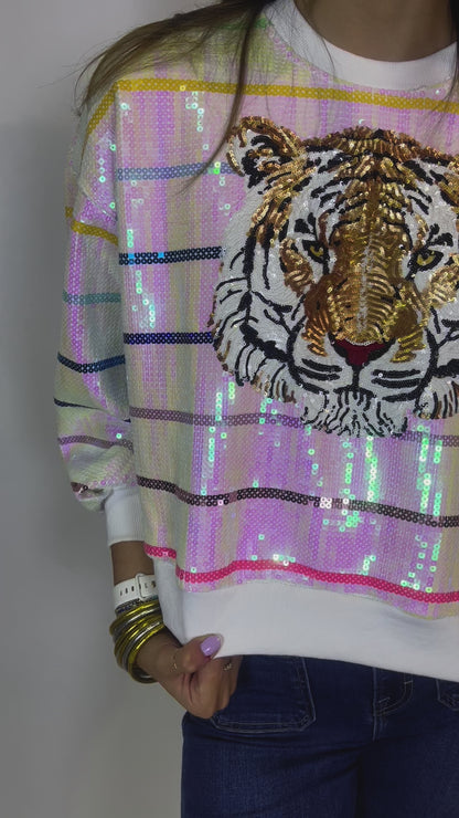 Clemson Sequin Sweatshirt