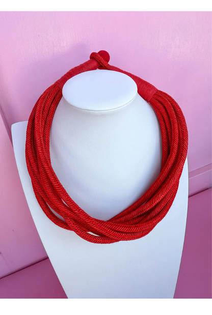 Slub 8-Strand Necklace