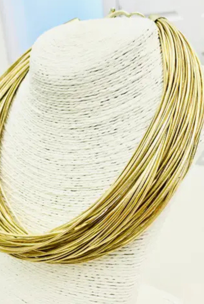 Slub 8-Strand Necklace